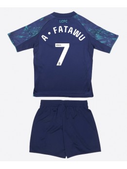 Billige Leicester City Issahaku Fatawu #7 Bortedraktsett Barn 2025-26 Kortermet (+ Korte bukser)